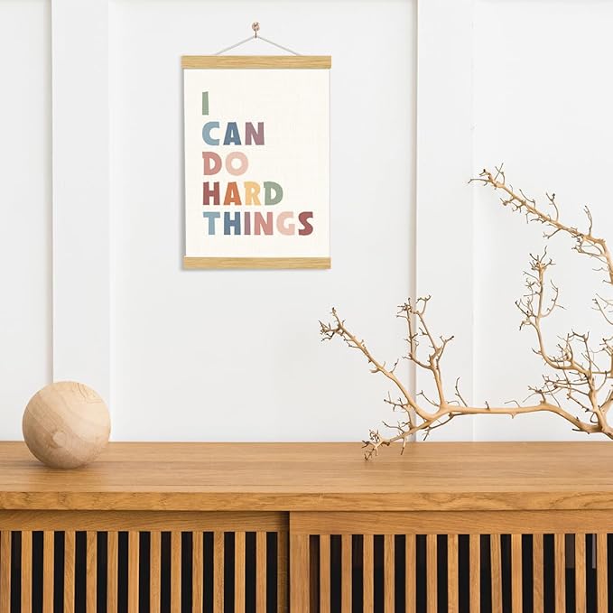 YGSDZY Therapy Office Decor, I Can Do Hard Things, Affirmations For Kids, Boho Classroom Decor, Classroom Posters, Affirmations Poster, Homeschool Decoration, Mental Health Posters