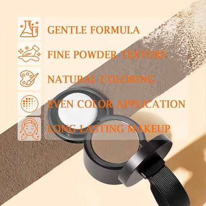 Invisible Hairline Powder, Undetectable Coverage for Bald Spots Receding Hairlines, 3 Seconds Fill for Bald Spots & Thinning Edges, Waterproof, Transfer-Resistant, Natural Matte Finish
