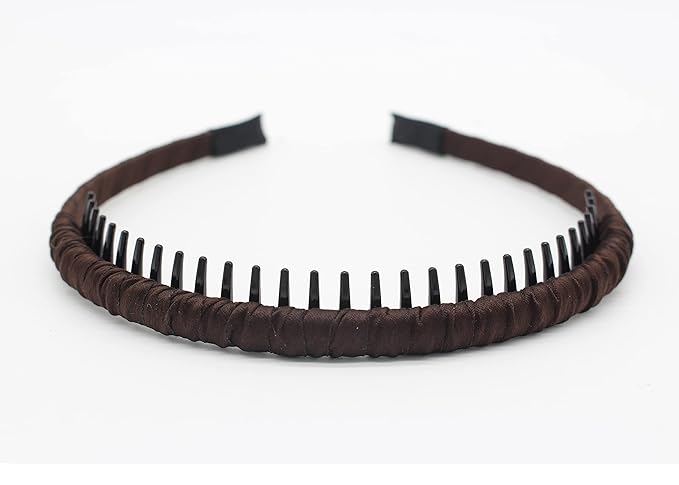 4pcs Hairbands for Women, Non-Slip Zig Zag Headbands, Adjustable Teeth Comb Hair Hoop, Daily Use, Yoga, Spa, Parties, Resin Cotton Blend