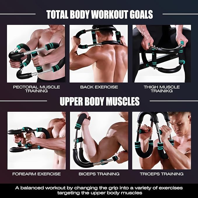 Aomoyun Arm Trainer,Adjustable Chest Expander,Chest Workout Equipment,Arm Exerciser,Portable Home Gym Equipment Upper Body Strength Training Machine for Men & Women.