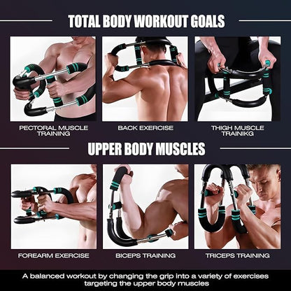 Aomoyun Arm Trainer,Adjustable Chest Expander,Chest Workout Equipment,Arm Exerciser,Portable Home Gym Equipment Upper Body Strength Training Machine for Men & Women.