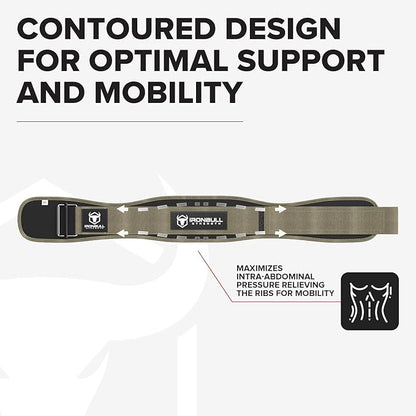 Weight Lifting Belt for Men and Women - Great for Squats, Deadlift, Lunge, Exercises and Training - Best for Olympic, Cross-Training and Bodybuilding Workout