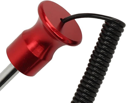Weight Stack Pin, Weight Machine Pin Magnetic Weight Pin with Pull Rope, Quick Release Pin Universal Replacement Selector Lock Pin Strength Training Equipment for Home Gym (Red)