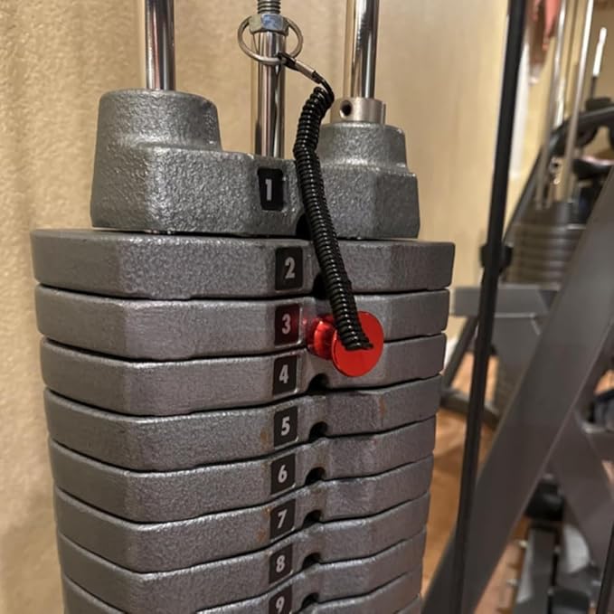 Magnetic Weight Pin, Universal Weight Stack Pin with Pull Rope, Gym Pin for Strength Training Equipment Lifting Machine, Drop Set Pins Gym for Commercial Gym or Home Gym
