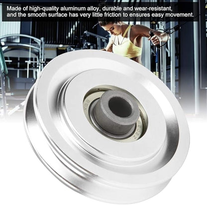 Fitness Pulley, Aluminium Alloy Pulley Strength Training Exercise Hardware Fitness Equipment Accessories for Fitness Equipment Home Gym Commercial Person Exercise Strength