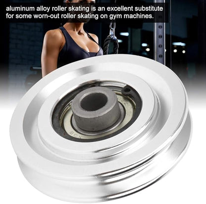 Fitness Pulley, Aluminium Alloy Pulley Strength Training Exercise Hardware Fitness Equipment Accessories for Fitness Equipment Home Gym Commercial Person Exercise Strength