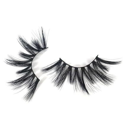Mikiwi Lashes, 25mm Faux Mink Lashes, 6D Faux Mink Lashes, Faux Mink Eyelashes, Dramatic Lashes, 25mm Faux 3D Mink Eyelashes (6D4-06)