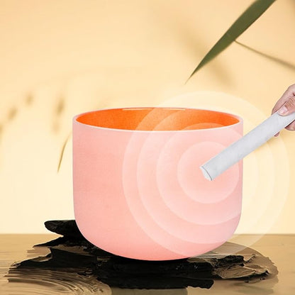 Leize Chakra Tuned 432hz Set of 7 Color Quartz Crystal Singing Bowls 6-12 inch with Heavy Duty Carrying Cases and Singing Bowl Mallets