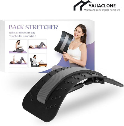 YAJIACLONE Back Stretcher for Lower Back Pain Relief，Adjustable, Portable, Durable-Unique Yoga and Gym Runner Gifts，Sports Fitness Relaxations Gift，Home Office Travel Essentials.