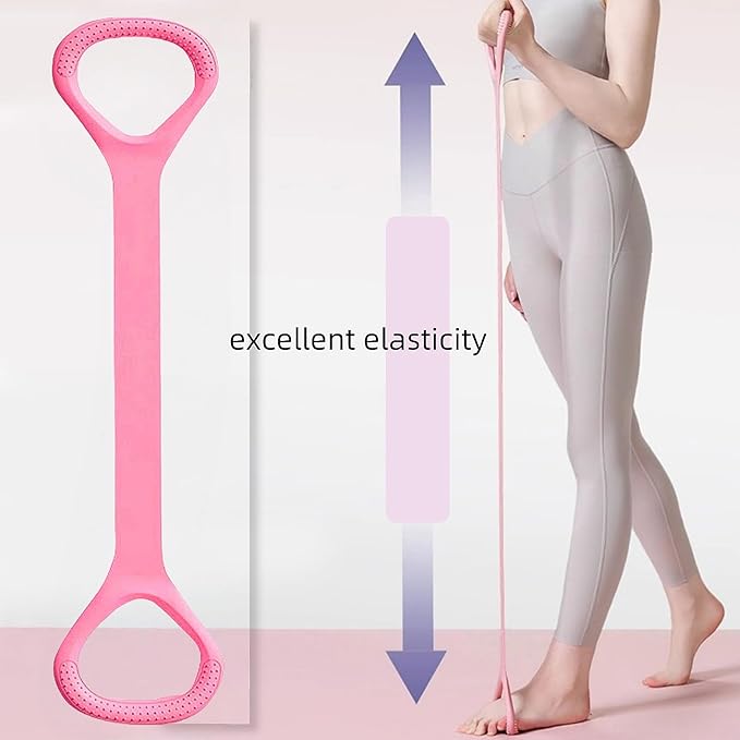 3pc Figure 8 Resistance Band, Exercise Bands for Back, Elastic Rope Stretch Fitness Band, Stretch Band for Chest Expander, Yoga Gym Fitness Pulling Rope 8 Word Elastic Bands