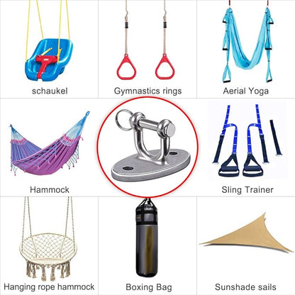 BeneLabel Wall Ceiling Mount Bracket for Suspension Strap Trainer, 2800lb Capacity, Body Weight Strength Training Systems, Aerial Yoga Swing, Resistance Band,Hammock,Battle Rope, Boxing Equipment