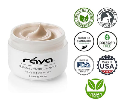 Raya Blemish Control Masque (709) | European Facial Treatment Mask for Oily and Break-Out Skin | Helps Calm Inflammations and Minimize Pores