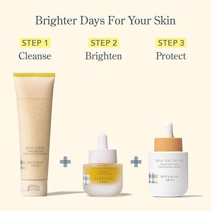 Beekman 1802 Golden Booster Amla Berry Face Serum - Fragrance Free - 0.5 fl oz - Plant-Based Vitamin C Alternative - Good for Sensitive Skin - Cruelty Free