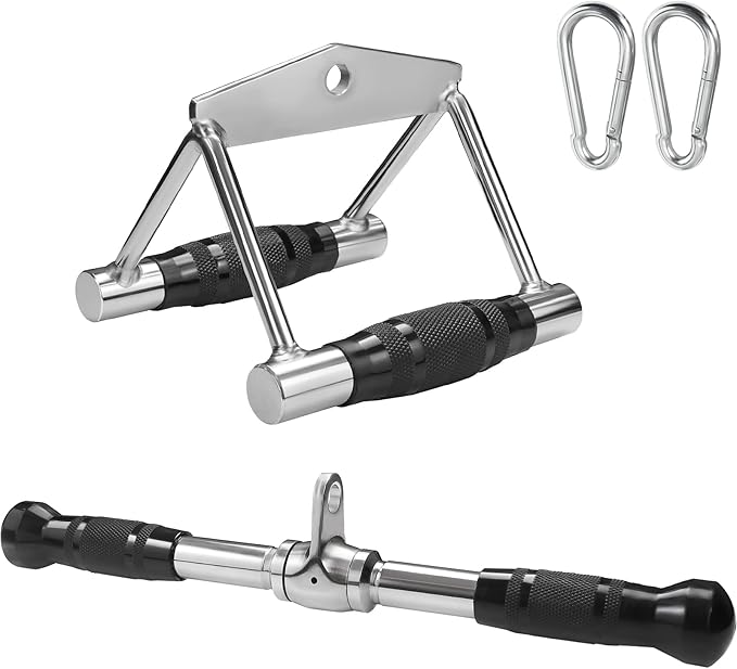 A2ZCARE Cable Machine Accessories for Weight Lifting, LAT Pull Down Attachment, Cable Attachments for Gym