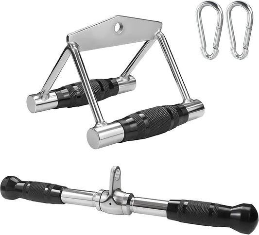 A2ZCARE Cable Machine Accessories for Weight Lifting, LAT Pull Down Attachment, Cable Attachments for Gym