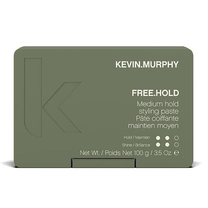 KEVIN.MURPHY FREE.HOLD - Hair Styling Paste - For All Types - Medium Hold - Hair Breakage Prevention - Styling Product - Paraben Free Hair Care - 100 g / 3.5 oz