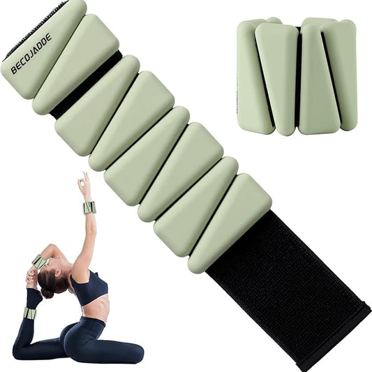 Ankle Weights Set of 2 (1 lb/2 lb/3 lb Each) Adjustable Wrist Weights for Women Men Wearable Arm Leg Weight for Pilates, Running, Walking, Workout, Yoga