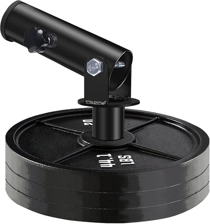 T Bar Row Landmine Attachment for 1" 2" Olympic Barbell Bars, 360° Swivel Landmine Base for Back or Full-Body Workout Home Gym Equipment