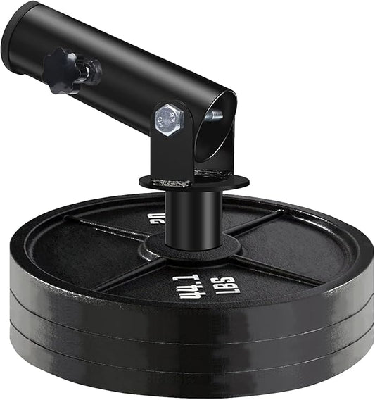 T Bar Row Landmine Attachment for 1" 2" Olympic Barbell Bars, 360° Swivel Landmine Base for Back or Full-Body Workout Home Gym Equipment