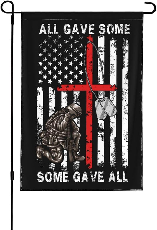 Flag 4th of july ALL GAVE SOME Flag MEMORIAL DAY Flags for Outside 12.5x18 Inch Garden Flag Farmhouse Yard Indoor/Outdoor Decoration Banner Decor Gifts