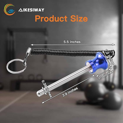 Universal Magnetic Weight Stack Pin with Pull Rope - Heavy Duty Gym Pin for Weight Stack Machines | Commercial & Home Gym Accessories | Replacement Weight Pins for Strength Training Equipment