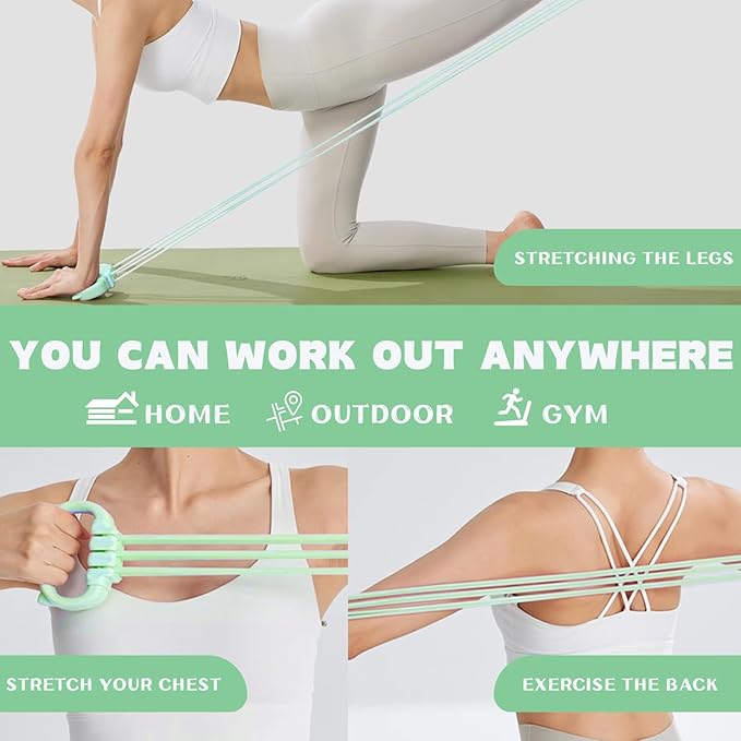 Resistance Bands with Handles, Single Resistance Bands, Exercise Bands with Comfortable Handles, Resistance Training, Physical Therapy, Home Workouts, Fitness, Pilates