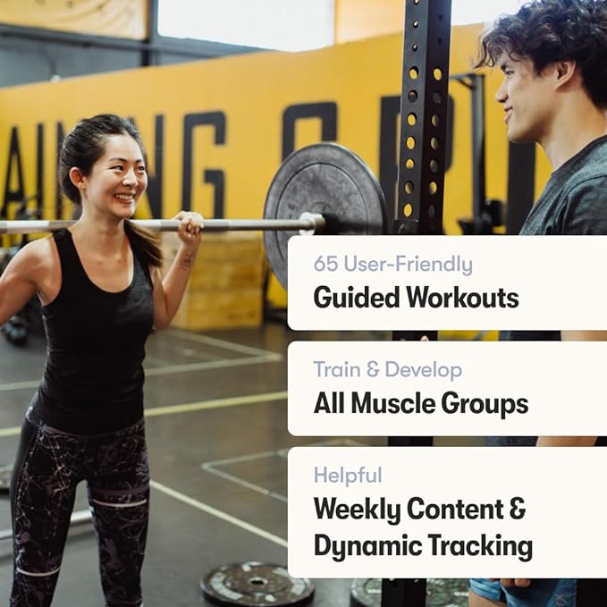 The Weightlifting Transformation Gym Buddy Journal by Habit Nest. 12-Week Trainer & Progress Tracker. Requires Full Gym Equipment. 65 Video Guided Workouts with Sets, Reps & Tracking Space.