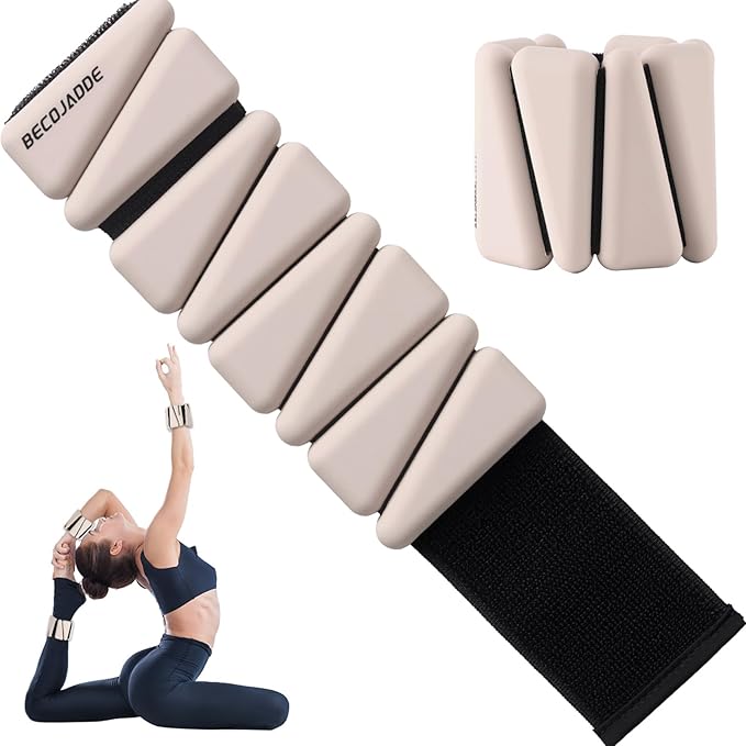 Ankle Weights Set of 2 (1 lb/2 lb/3 lb Each) Adjustable Wrist Weights for Women Men Wearable Arm Leg Weight for Pilates, Running, Walking, Workout, Yoga
