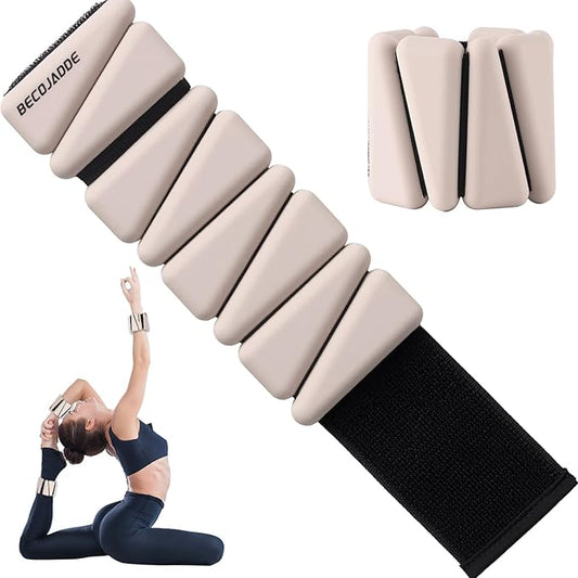 Ankle Weights Set of 2 (1 lb/2 lb/3 lb Each) Adjustable Wrist Weights for Women Men Wearable Arm Leg Weight for Pilates, Running, Walking, Workout, Yoga