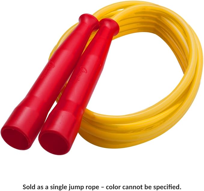Champion Sports 7 Foot Licorice Jump Rope for Fitness, Assorted Colors - Speed Jump Ropes with Contoured Handles for Exercise, Cross Training, Boxing - Single Premium Skipping Rope for Kids, Adults