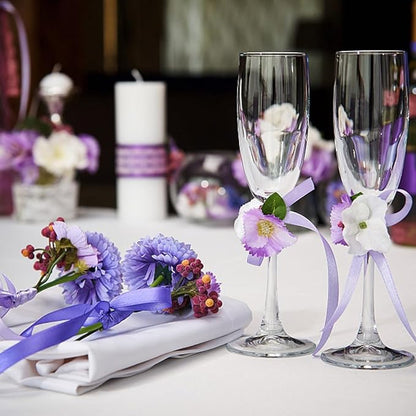 1" Width x 50 Yards Satin Fabric Ribbon, Purple Ribbon Perfect for DIY Bows, Swags, Gift Wrapping, Craft, Flower Bouquet，Christmas and Halloween Party Decoration