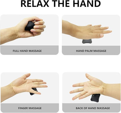 Reaction Training Ball,Six-Point Spike Massage Ball Set,Body Different Massage Balls for Hand and Foot Relaxation,Deep Muscle Relief,Everyday Use(2 Pieces) (Pink/Black, 2.80"/2.28")