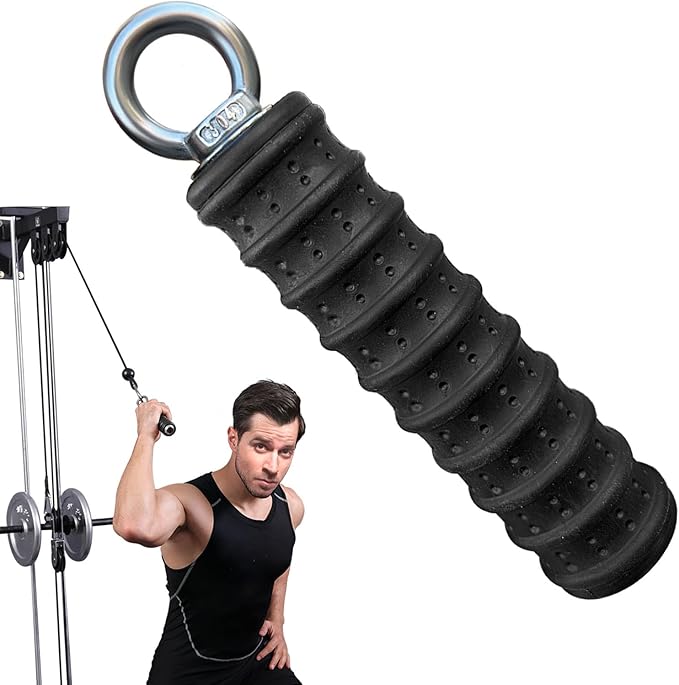 Ergonomic Tricep Rope Pulldown Attachments, Upgraded 27 32 40 & 47 Inch Extra Long Triceps Rope Cable Attachments for Gym, LAT Pull Down Bar for Cable Machine, Tricep Workout Cable Attachments