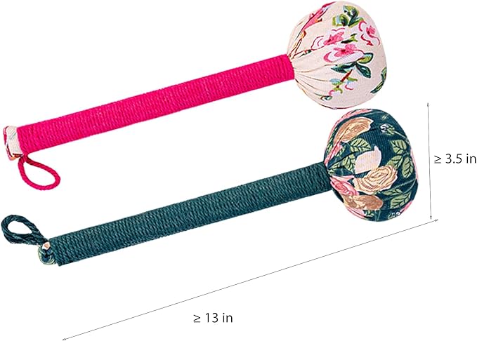 Wormwood Hammer, Manual Massage Hammer, Full Body Massage, Relieve Muscle Pain, Open Meridian. (Toffee Pink, Olive Green)