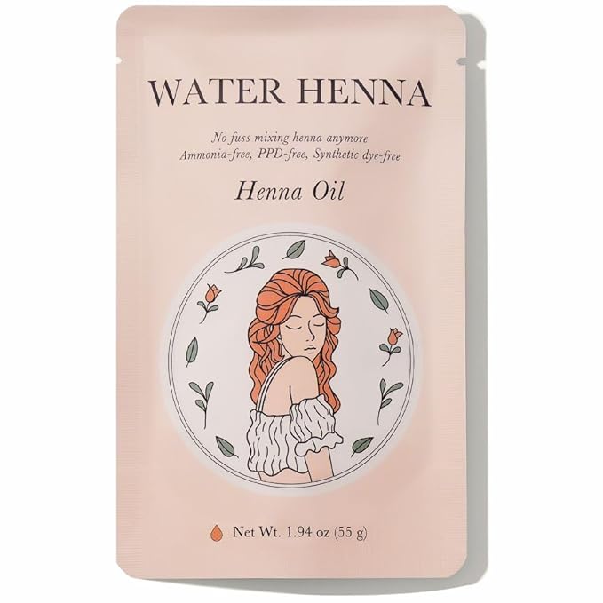 Korean Henna Hair Dye 1 Set - Quick and Easy Application, PPD-free, Synthetic dye-free liquid Formula, Hair Color Made in Korea (Henna)