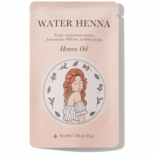 Korean Henna Hair Dye 1 Set - Quick and Easy Application, PPD-free, Synthetic dye-free liquid Formula, Hair Color Made in Korea (Henna)
