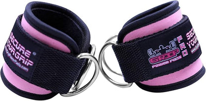 Ankle Straps for Cable Machines Double D-Ring Gym Adjustable Neoprene Premium Cuffs to Enhance Legs Abs & Glutes Kickbacks Workouts Leg Curls Extensions Booty Hip Abductors Exercise for Men & Women