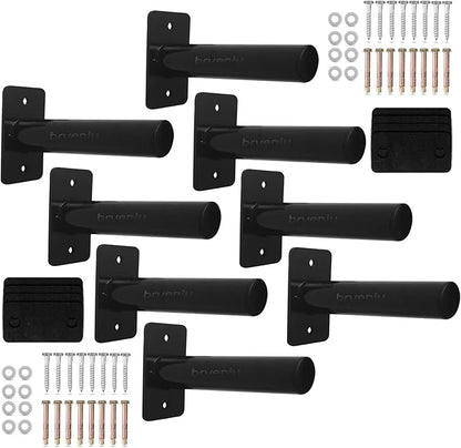 Wall Mounted Weight Plate Rack Storage, Steel Wall Mounted Weight Plate Holder Fits 2" Plates for Home Gyms, Garages, and Power Racks