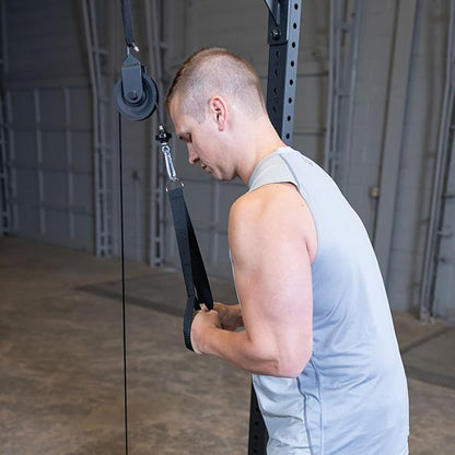 Body-Solid High Pulley Attachment - Ideal for Home Gym, Strength Training, Weight Machines Workout Equipment for Curls, Presses, Pulls and Other Cable Exercises to Work The Arms, Back and Shoulders
