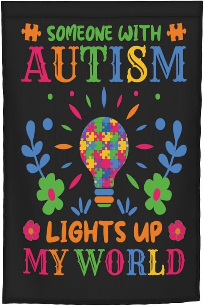Autism Awareness Garden Flag 12 X 18 Inch Home Indoor & Outdoor Vertical Double-Sided Flags Yard House Farmhouse Sign For Home Garden Decoration