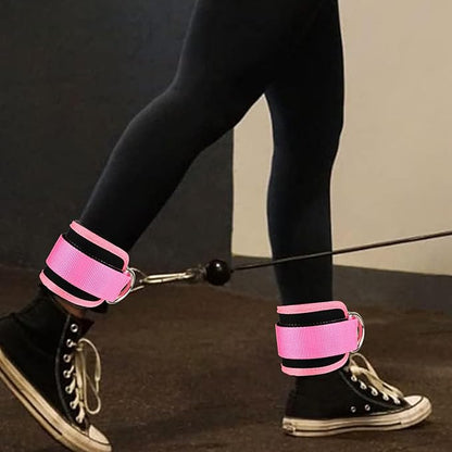Ankle Straps for Cable Machines Cable Kick Back Ankle Straps Kickback Ankle Strap Ankle Resistance Bands Glute Kickback Ankle Strap for Glute Workouts Leg Extensions Gym