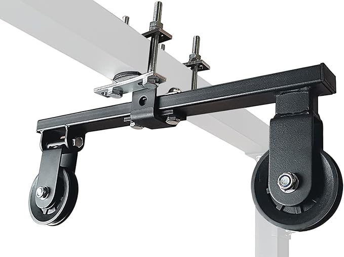 KORIKAHM Power Rack Pulley Attachment, LAT Pulldown Machine - Cable & Weight Dual Pulley System for Home Gym Strength Training, Power Racks