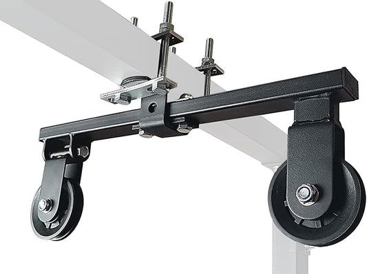 KORIKAHM Power Rack Pulley Attachment, LAT Pulldown Machine - Cable & Weight Dual Pulley System for Home Gym Strength Training, Power Racks
