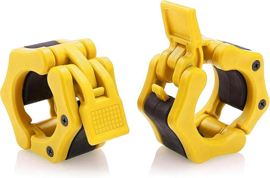 Olympic Barbell Collar 2 inch Quick Release Pair of Locking 2" Pro Weight Bar Plate Locks Clamp Clips for Workout Weightlifting Fitness Training
