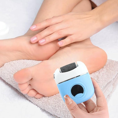 Electric Foot Callus Remover - 3 Grinding Heads & LCD Display for Fast Tough Skin Removal, Women's Home Pedicure Tool for Daily Care & Salon-Like Smooth Feet