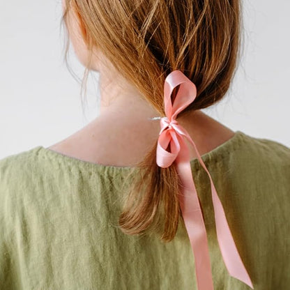 1" Width x 50 Yards Satin Fabric Ribbon, Champagne Gold Ribbon Perfect for DIY Bows, Swags, Gift Wrapping, Craft, Flower Bouquet，Christmas and Party Decoration