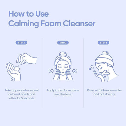 BANILA CO Clean It Zero Calming Foam Cleanser | Rich Lather Hydrating Cleansing With Soothing Finish | CICA Relief for Sensitive Skin | Vegan & Hypoallergenic (150ml / 5.07 fl.oz)