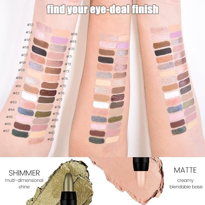 Copper Shimmer Cream Eye Shadow Stick Makeup for Women, Copper Shimmer Eyeliner Pencil Eyeshadow Brightener Stick for Eyes, Waterproof Eyeshadow Applicator Blendable, sombras para ojos 57#