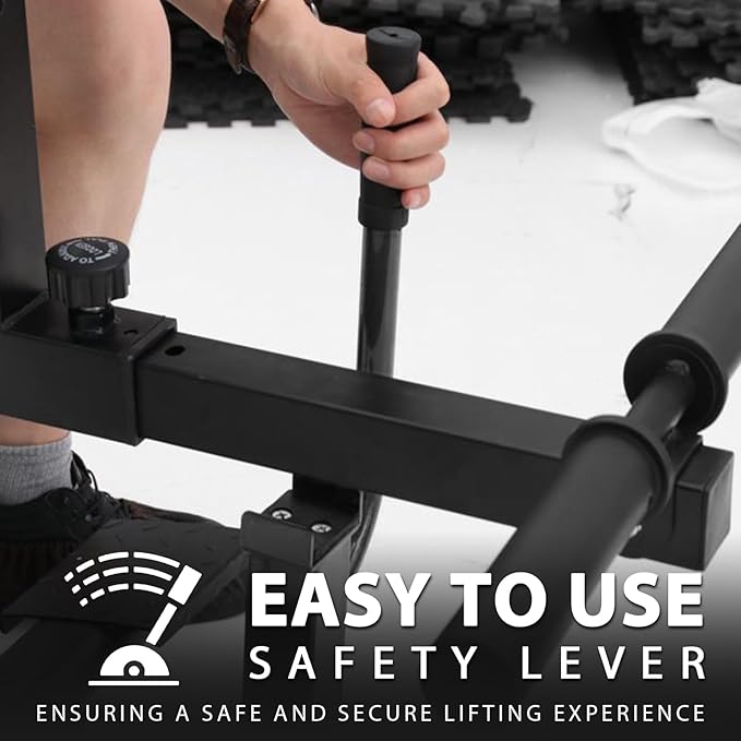 GMWD Adjustable Seated Calf Raise Machine with Band Pegs for Leg Training and Exercise - Home Gym Equipment