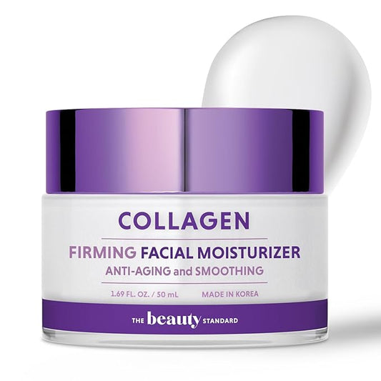 Collagen Daily Face Moisturizer - Anti-Aging, Skin Firming, Hydrating - Dermatologist Tested, Clean Beauty, Cruelty-Free Korean Skin Care for All Skin Types - 1.69 fl. oz (2 Pack)